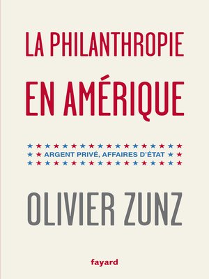 cover image of La philanthropie en Amérique